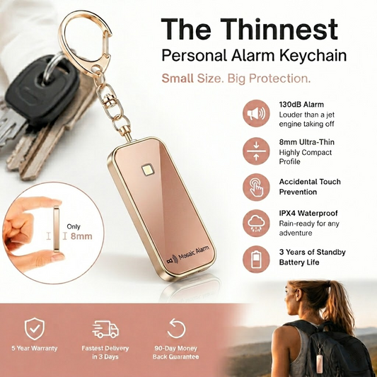 The Thinnest Personal Safety Alarm Keychain