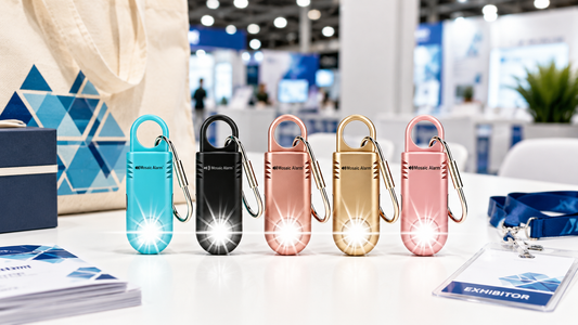 Creative Trade Show Giveaways & Corporate Gifts: Custom Logo Personal Safety Alarm Keychains
