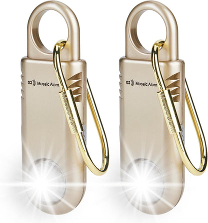 135 dB Personenalarm für Frauen & Mädchen | Wiederaufladbarer Schlüsselanhänger-Alarm mit Taschenlampe