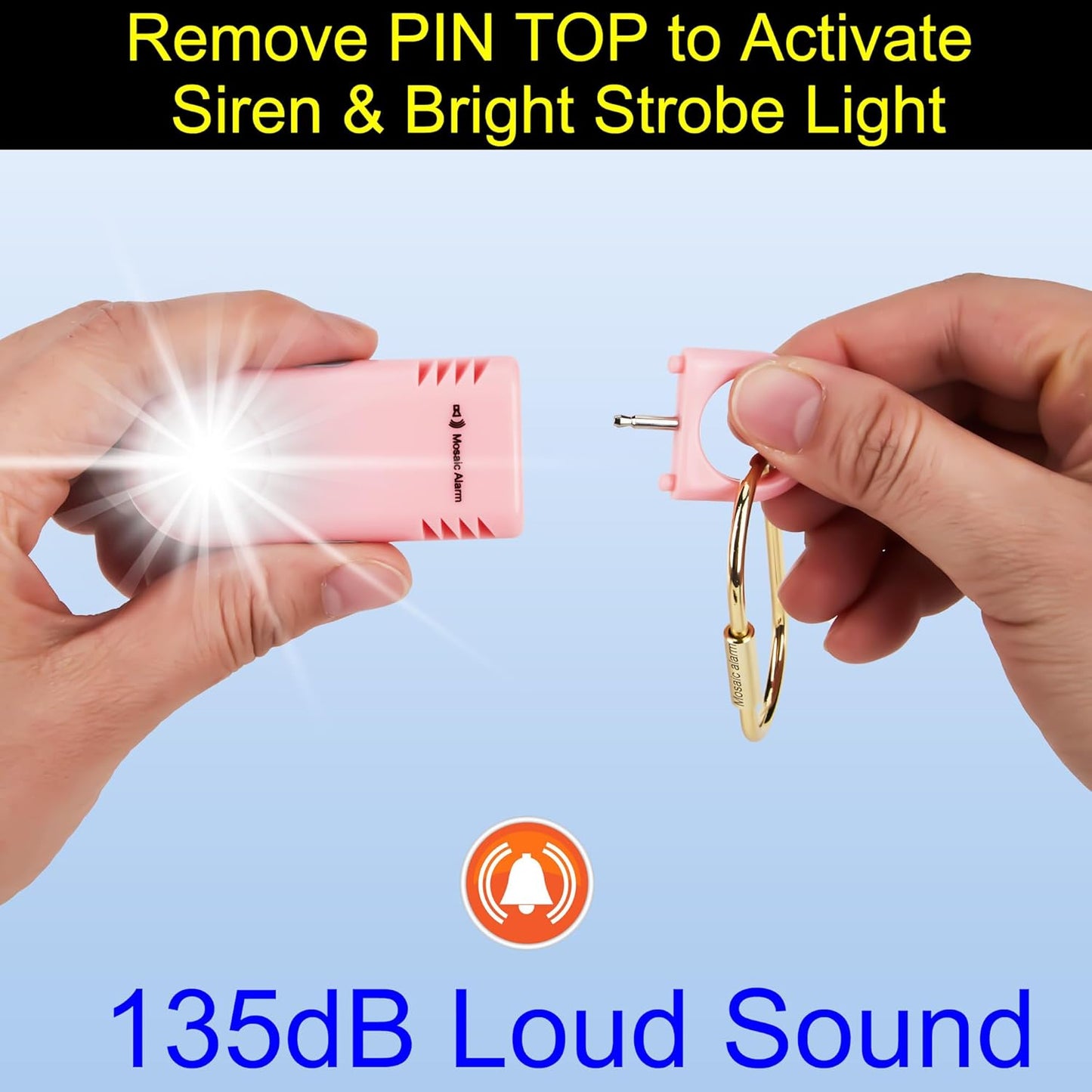 135dB Personal Safety Alarm