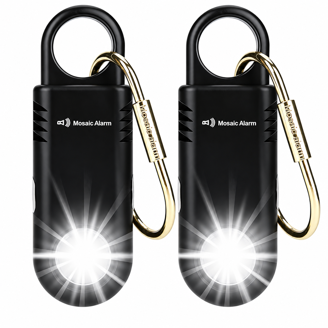 135 dB Personenalarm für Frauen & Mädchen | Wiederaufladbarer Schlüsselanhänger-Alarm mit Taschenlampe
