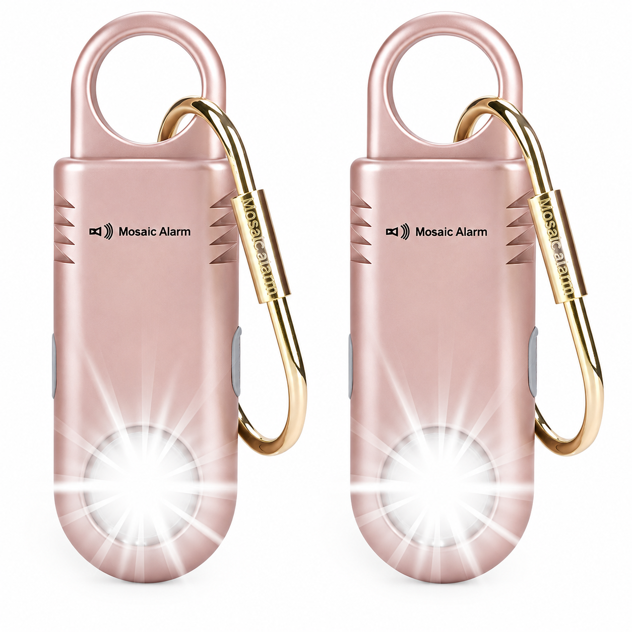 135 dB Personenalarm für Frauen & Mädchen | Wiederaufladbarer Schlüsselanhänger-Alarm mit Taschenlampe