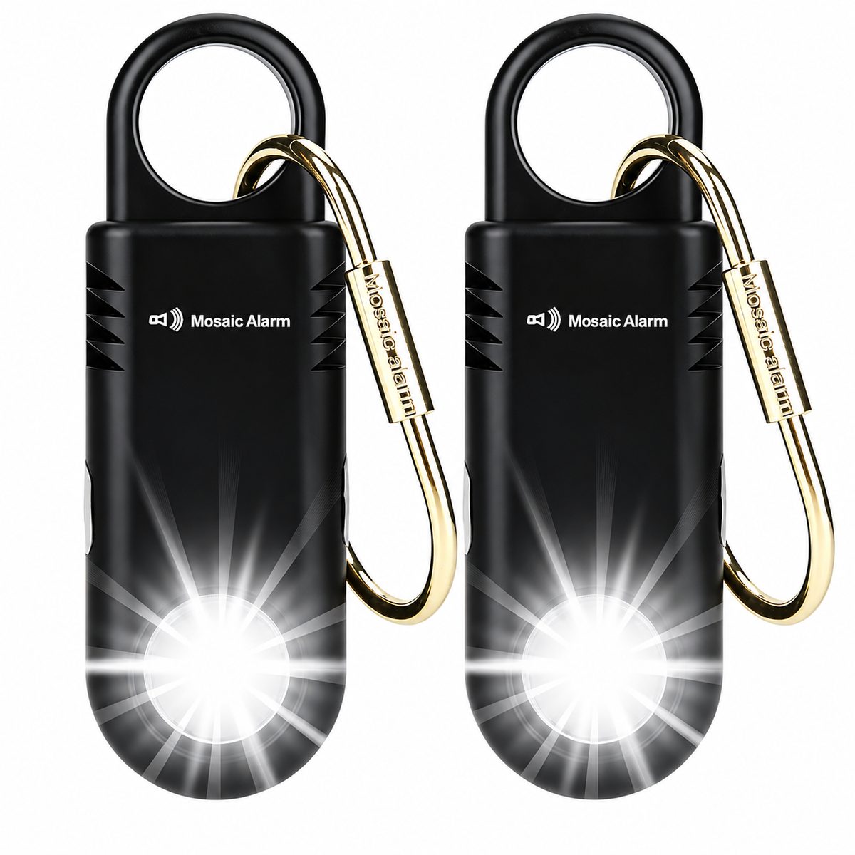 135 dB Personenalarm für Frauen & Mädchen | Wiederaufladbarer Schlüsselanhänger-Alarm mit Taschenlampe