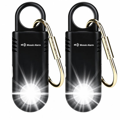 135 dB Personenalarm für Frauen & Mädchen | Wiederaufladbarer Schlüsselanhänger-Alarm mit Taschenlampe