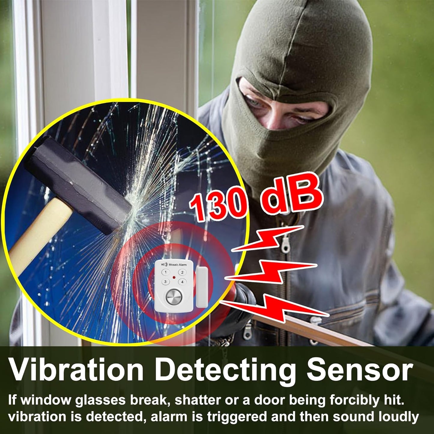 Tür- und Fenstervibrationsalarm