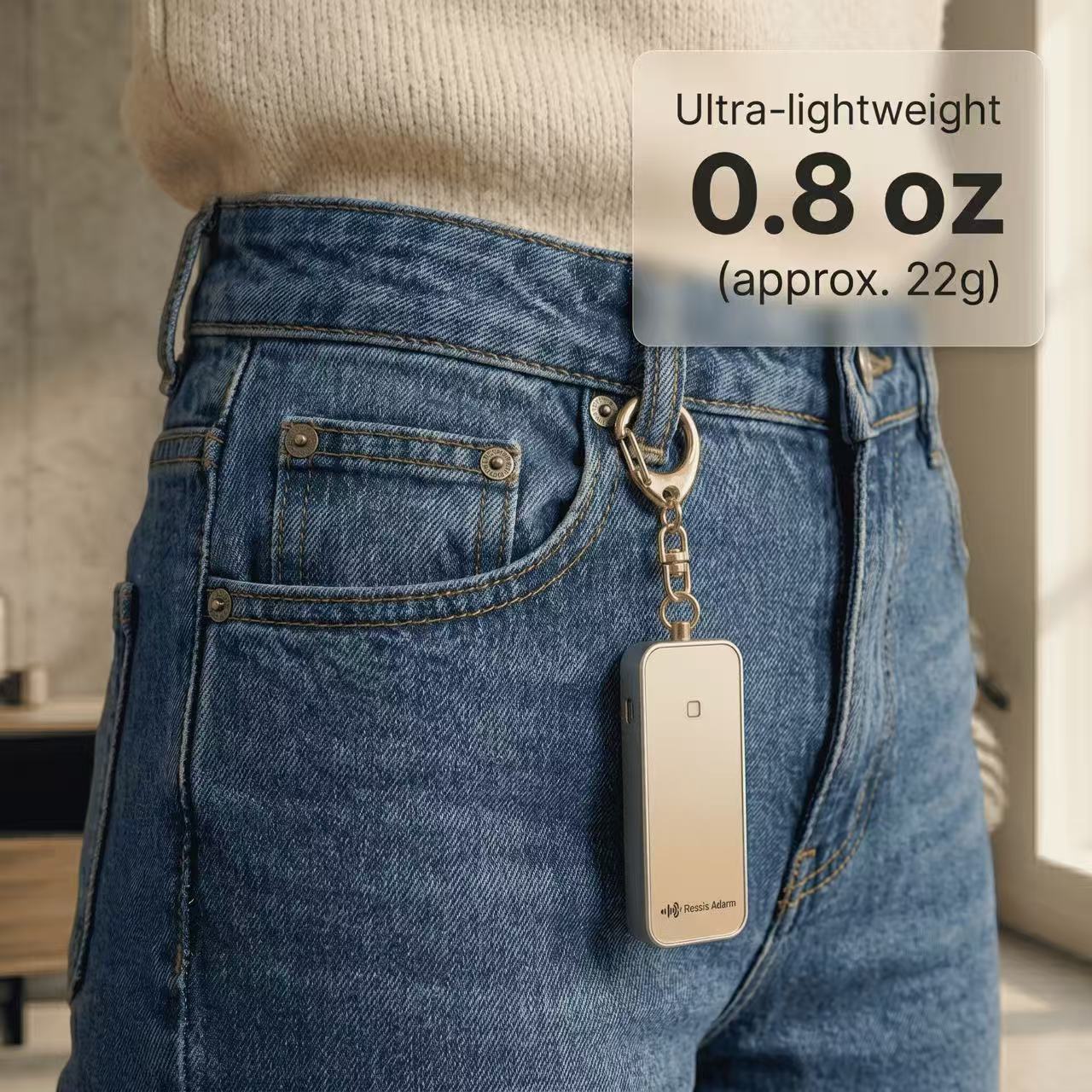 The Thinnest Personal Safety Alarm Keychain for Women