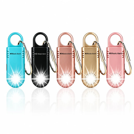 135dB Personal Safety Alarm for Women & Girls | Rechargeable Keychain Alarm with Flashlight