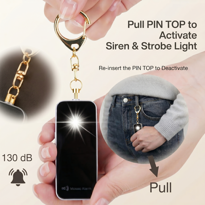 The Thinnest Personal Safety Alarm Keychain for Women