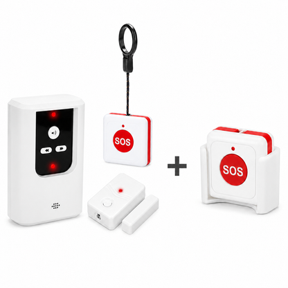 Wireless Caregiver Pager with SOS Call Button for Seniors