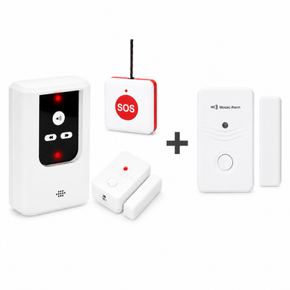 Wireless Caregiver Pager with SOS Call Button for Seniors