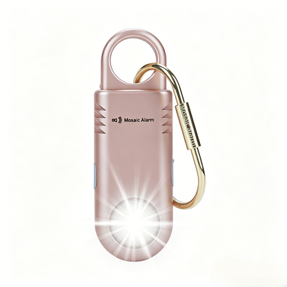 135 dB Personenalarm für Frauen & Mädchen | Wiederaufladbarer Schlüsselanhänger-Alarm mit Taschenlampe